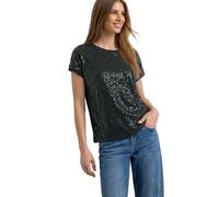 Street One T-Shirt mit Pailletten deep Bound Green 36