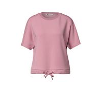 Street One - T-Shirt mit Rundhals im Silk-Look vintage blush - Gr. - 40