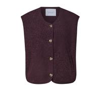 Cardigan STREET ONE STUDIO, Damen, Gr. 36, very berry, Stoff, 100% Polyester, unifarben, normal normal, V-Ausschnitt, abgesteppt, Strickjacken, mit Knopfleiste (68280524-36) very berry