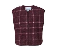 Street One - Teddy-Weste mit Zipper und Print rustic rouge - Gr. - 38