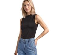 Street One Top im Silk-Look mit Turtle Neck Black Coffee 40