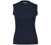 Street One Tanktop im Silk-Look mit Turtle Neck 63% Modal, 37% Polyester Dunkelblau Gr. 34