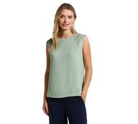 Street One Damen Top A323559 – Mesh-Details, Rundhals – Soft Jade Grün, Größe 44