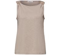 Street One - Top mit Rundhals und Schulterdetail clay sand - Gr. - 40