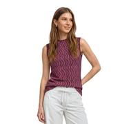 Street One Top mit Turtle Neck und Print Blush Berry 36