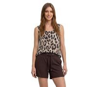 Street One Top mit V-Neck und Elastiksaum Timeless beige 42