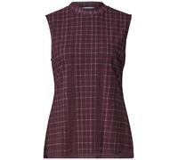 Mesh-Top STREET ONE, Damen, Gr. 38, rustic rouge, Mesh, Obermaterial: 95% Polyester, 5% Elasthan. Futter: 100% Viskose, bedruckt, normal hüftbedeckend, Rundhals, Tops, Turtle Neck Sommer-Top aus Mesh 
