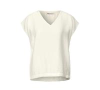 Street One - V-Neck Blusenshirt weiß - Gr. - 36