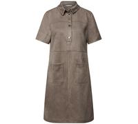 Street One - Velours Blusenkleid braun - Gr. - 44