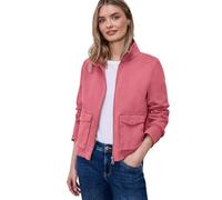 Kurzjacke STREET ONE, Damen, Gr. 44, desert berry, Web, 100% Baumwolle, unifarben, normal normal, hoch geschlossener Ausschnitt, abgesteppt, Jacken Kurzjacke, aus reiner Baumwolle (21811363-44) desert