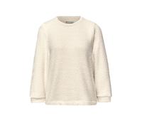 Street One Frauen Weiches Shirt mit Glitzer in Beige, Gr: 42