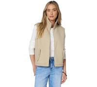 Street One Frauen Weste mit Tunnelzug und Stehkragen in Beige, Gr: 44