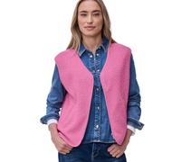 Street One Weste mit V‑Neck aus Teddy‑Material ibis rose Frauen Größe 38