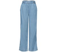 Street One - Wide Leg Hose mit Knopfdetails blau - Gr. - 30