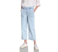 STREET ONE Damen A379011 Wide Leg Jeans, Ultra Bleached, 34W / 26L