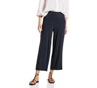STREET ONE Damen 3716732 Wide Leg Jersey-Hose, Deepwater Blue, 34W x 26L