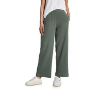 STREET ONE Damen A378684 Wide Leg Musselin Hose, Muse Green, 42W x 30L