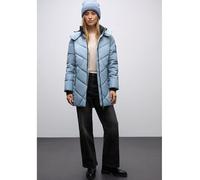 Steppjacke in Midi-Länge Blau 40