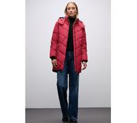 Street One Frauen Steppjacke in Midi-Länge in Rot, Gr: 36