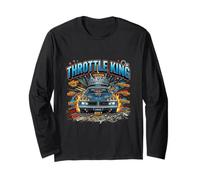 Street Racing Crown Champion Performance-Automobil-Kunstwerk Langarmshirt