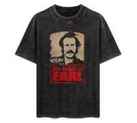 Street William Burke My Name is Earl Unisex T-Shirt Cotton Men Summer Fashion Black Tee 3XL
