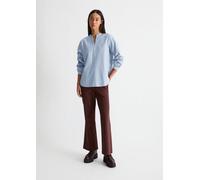 Streifen-Tunikabluse regular blau 42