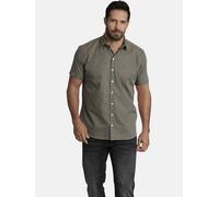 Jan Vanderstorm Comfort Fit Hemd Kurzarm oliv