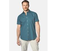 Jan Vanderstorm Streifenhemd Herren Comfort Fit Baumwolle petrol, XL