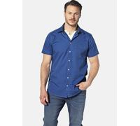 Jan Vanderstorm Herren Streifenhemd Perttu Royalblau 2XL (XXL) - 45/46