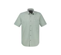 Streifenhemd LERROS "Lässiges Kurzarmhemd mit Streifenstruktur, große Größen", Herren, Gr. 5XL, Normalgrößen, bay grün, 100% Baumwolle, Hemden (21272416-5XL) bay grün