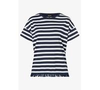 Streifenshirt mit Fransen Sommer-Kollektion Weiß 44