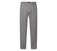 Strellson Bundfaltenhose Herren Baumwoll-Stretch grau, 34/32