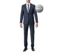 Strellson Anzug Herren Slim Fit Reverskragen Woll-Stretch blau, 106