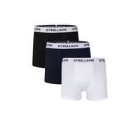 STRELLSON Boxershort (3er-Pack) navyblau/schwarz/weiss Herren - 3 Stück, Größe M