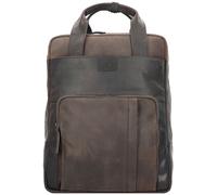 Strellson Brick Lane Rucksack Leder 42 cm Laptopfach braun