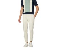 Strellson Bundfaltenhose Herren Comfort Fit Mikrofaser beige, 32/34