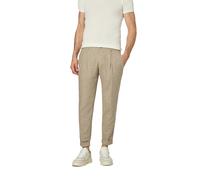 Strellson Bundfaltenhose Herren Comfort Fit Mikrofaser beige, 36/32