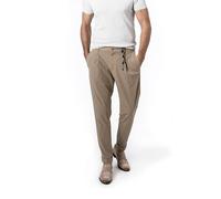 Strellson Bundfaltenhose Herren Regular Fit Mikrofaser beige, 38/34