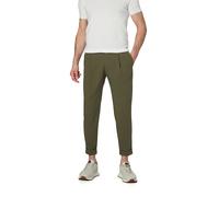 Strellson Bundfaltenhose Herren Regular Fit Mikrofaser grün, 34/34