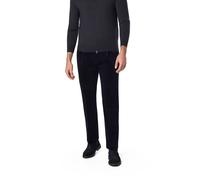 Strellson Bundfaltenhose Herren Slim Fit Cord blau, 106