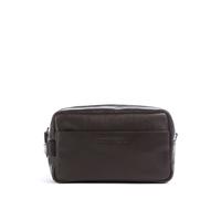 Strellson Dick Kulturbeutel dunkelbraun, Büffelleder, Herren