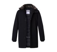 Strellson Funktionsparka Herren Stehkragen Mikrofaser schwarz, 50 (M)