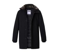 Strellson Funktionsparka Herren Stehkragen Mikrofaser schwarz, 54 (XL)