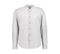 Strellson Hemd Herren Slim Fit Langarm Baumwolle-Leinen grau, M
