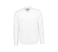 Strellson Hemd Herren Slim Fit Langarm Baumwolle-Leinen weiß, XXL