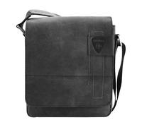 Strellson Herren Umhängetasche, echtes Leder - Richmond ShoulderBag XSVF, 23x20x6cm (HxBxT) Schwarz