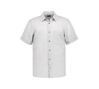 Strellson Kurzarmhemd Herren Regular Fit Kurzarm Baumwolle-Leinen grau, XL