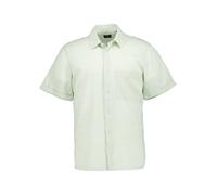 Strellson Kurzarmhemd Herren Regular Fit Kurzarm Baumwolle-Leinen grün, M
