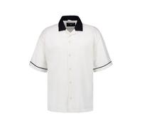 Strellson Kurzarmhemd Herren Regular Fit Kurzarm Lyocell weiß, M