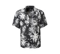 Strellson Kurzarmhemd Herren Regular Fit Kurzarm Mikrofaser schwarz, S